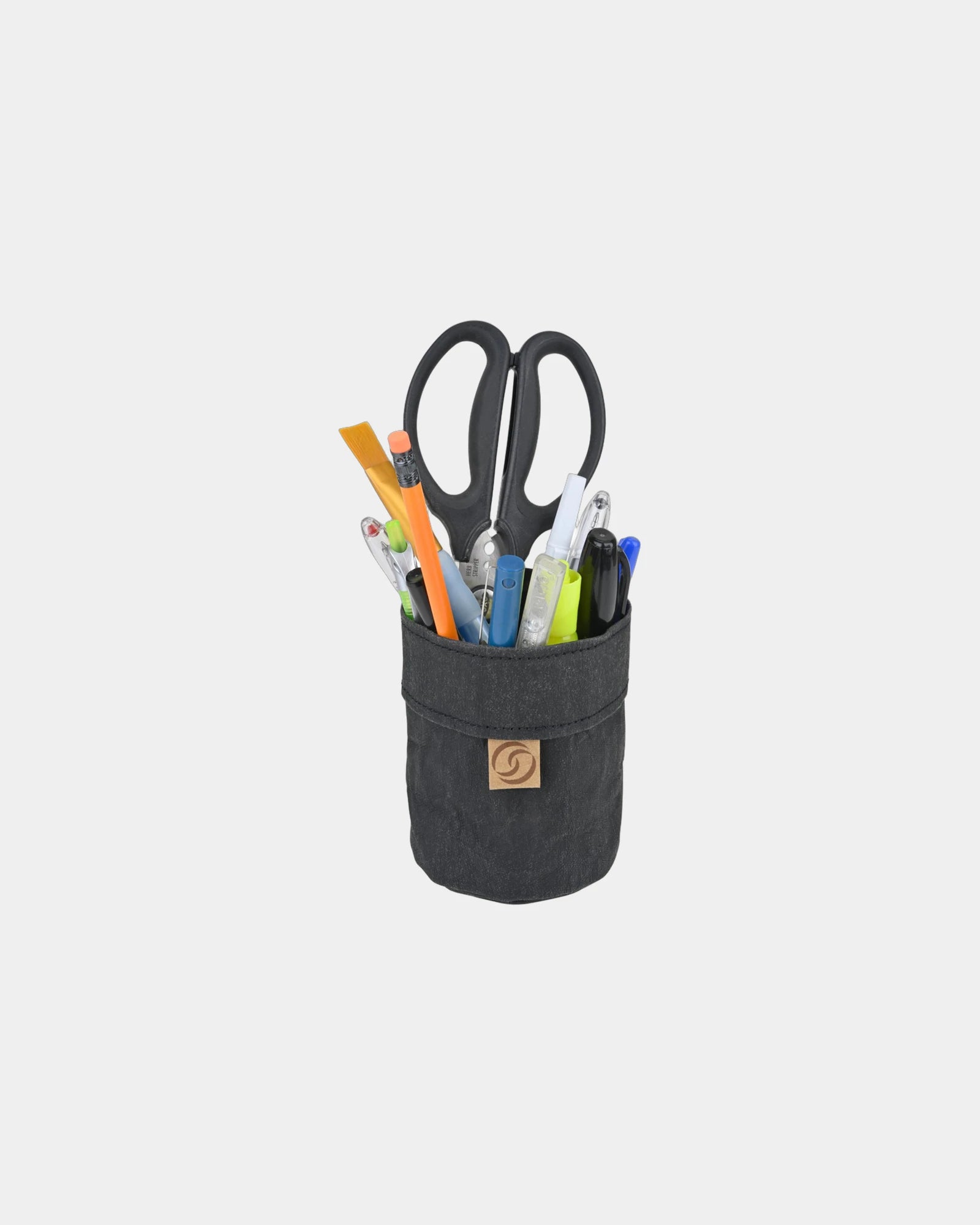 Custom FSC-certified washable paper pen holder - Ebony